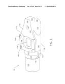 SAGITTAL SAW BLADE WITH A STATIC BAR AND A MOVING DRIVE ROD AND BLADE CROWN, THE BAR HAVING SECONDARY OPENINGS diagram and image