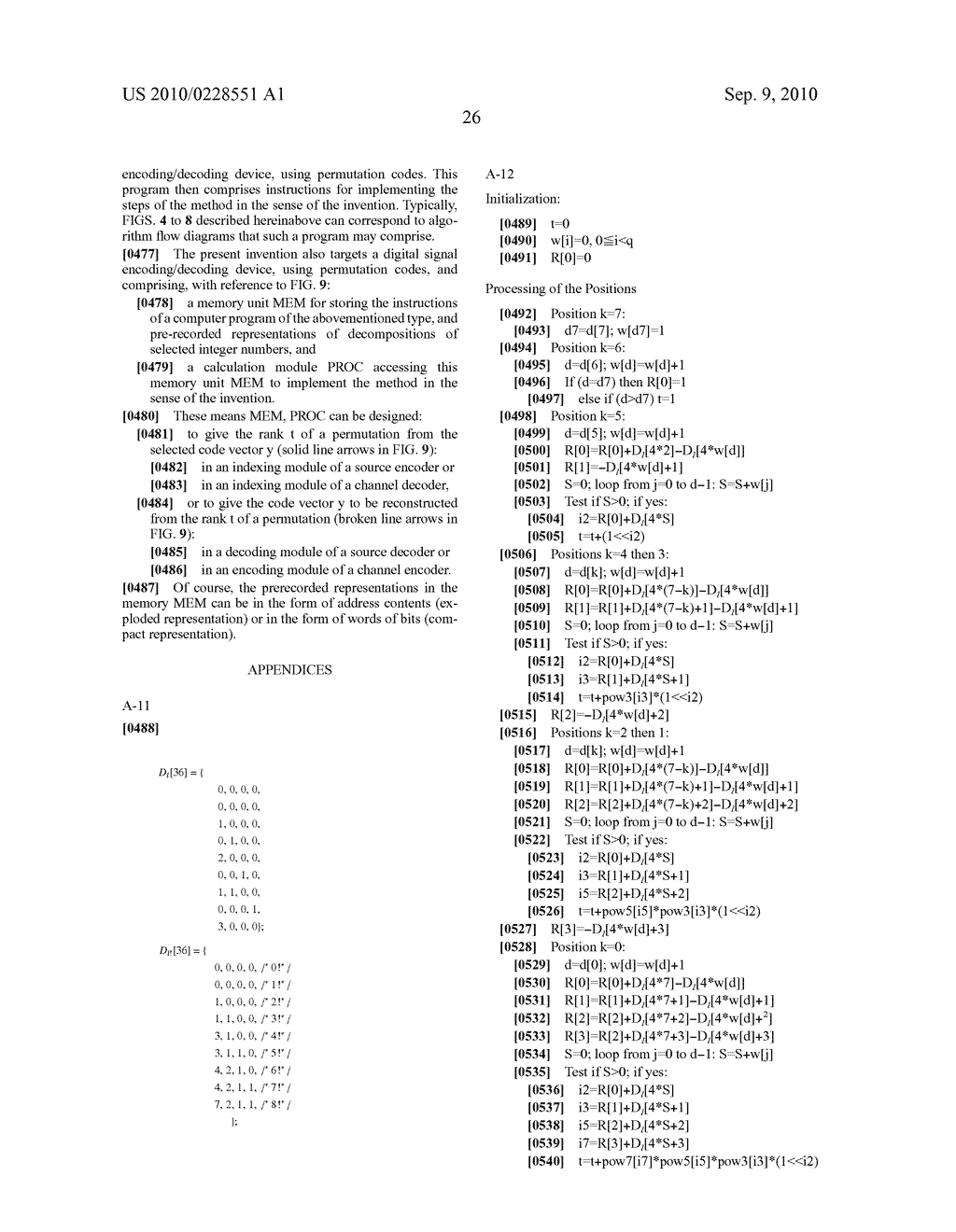 Encoding/Decoding of Digital Signals, Especially in Vector Quantization with Permutation Codes - diagram, schematic, and image 36