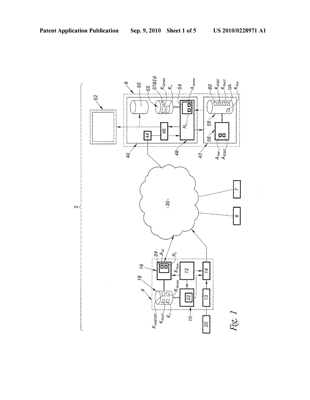 METHODS FOR BROADCASTING AND RECEIVING A SCRAMBLED MULTIMEDIA PROGRAMME, NETWORK HEAD, TERMINAL, RECEIVER AND SECURITY PROCESSOR FOR THESE METHODS - diagram, schematic, and image 02