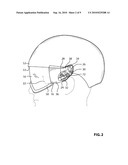 HELMET HAVING A GUIDING MECHANISM FOR A COMPATIBLE VISOR diagram and image