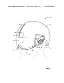 HELMET HAVING A GUIDING MECHANISM FOR A COMPATIBLE VISOR diagram and image