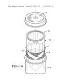 Multi-layer particle collector assembly diagram and image