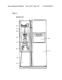 MOUNTING STRUCTURE OF STORAGE CONTAINER FOR REFRIGERATOR diagram and image