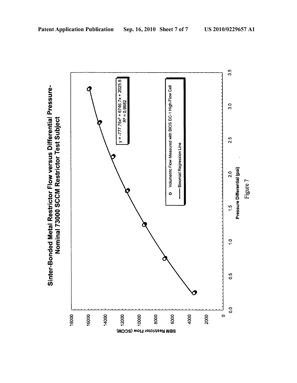 Sinter-bonded metal flow restrictor for regulating volumetric gas flow through an aerosol sampler inlet - diagram, schematic, and image 08