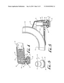 FURNITURE FOOT WITH BALL JOINT AND FELT PAD diagram and image