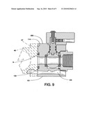 Ball valve with a flat mounting face diagram and image