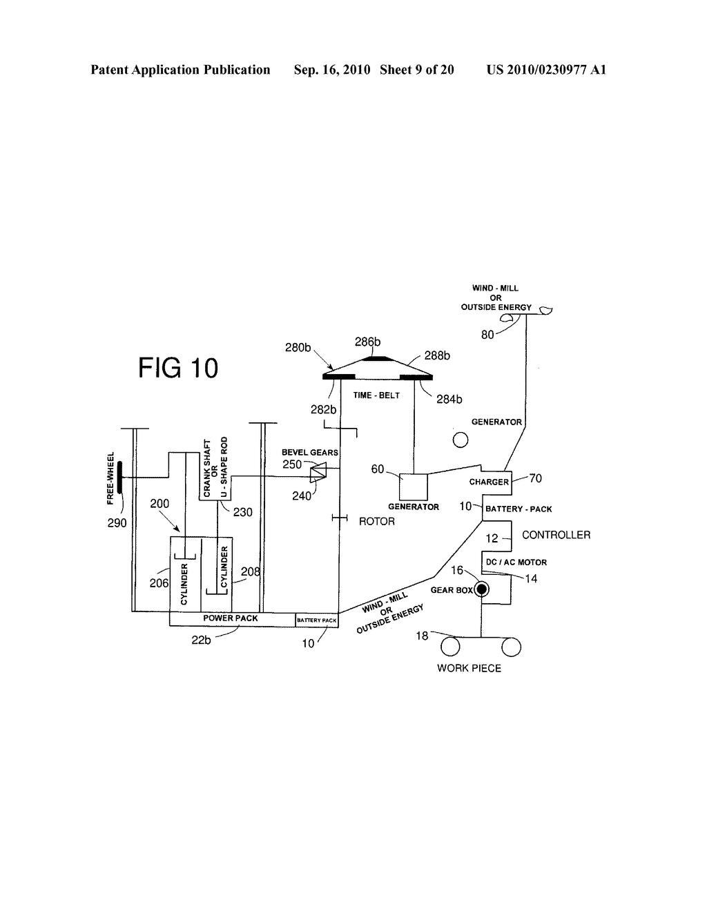 Energy conversion system employing high pressure air, steam or fuming gases - diagram, schematic, and image 10