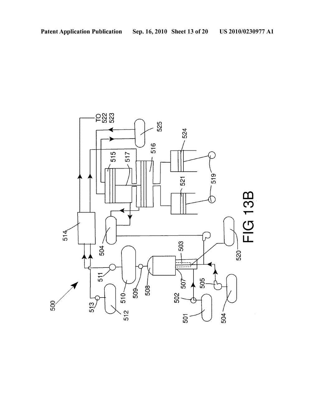 Energy conversion system employing high pressure air, steam or fuming gases - diagram, schematic, and image 14