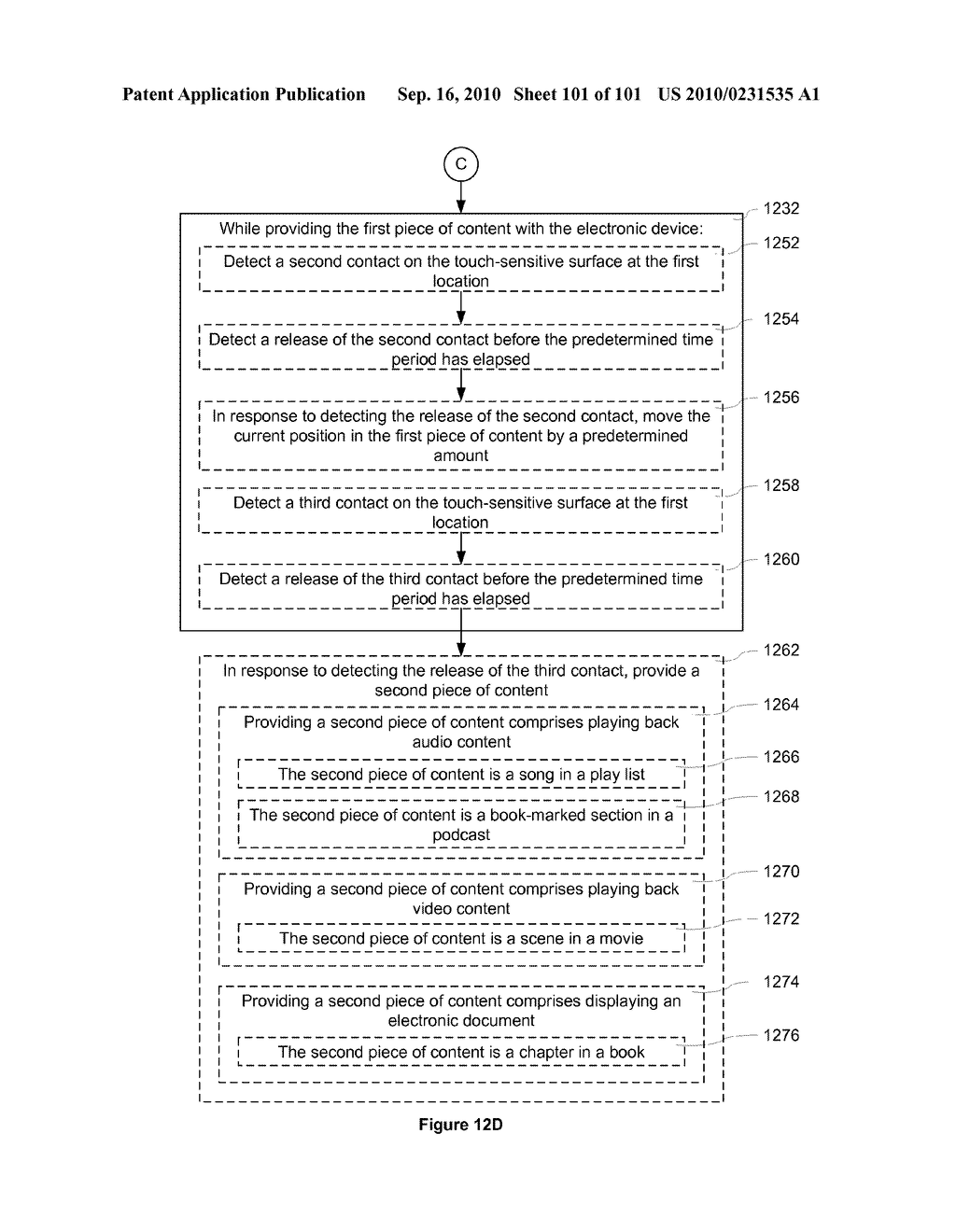 Device, Method, and Graphical User Interface for Moving a Current Position in Content at a Variable Scrubbing Rate - diagram, schematic, and image 102