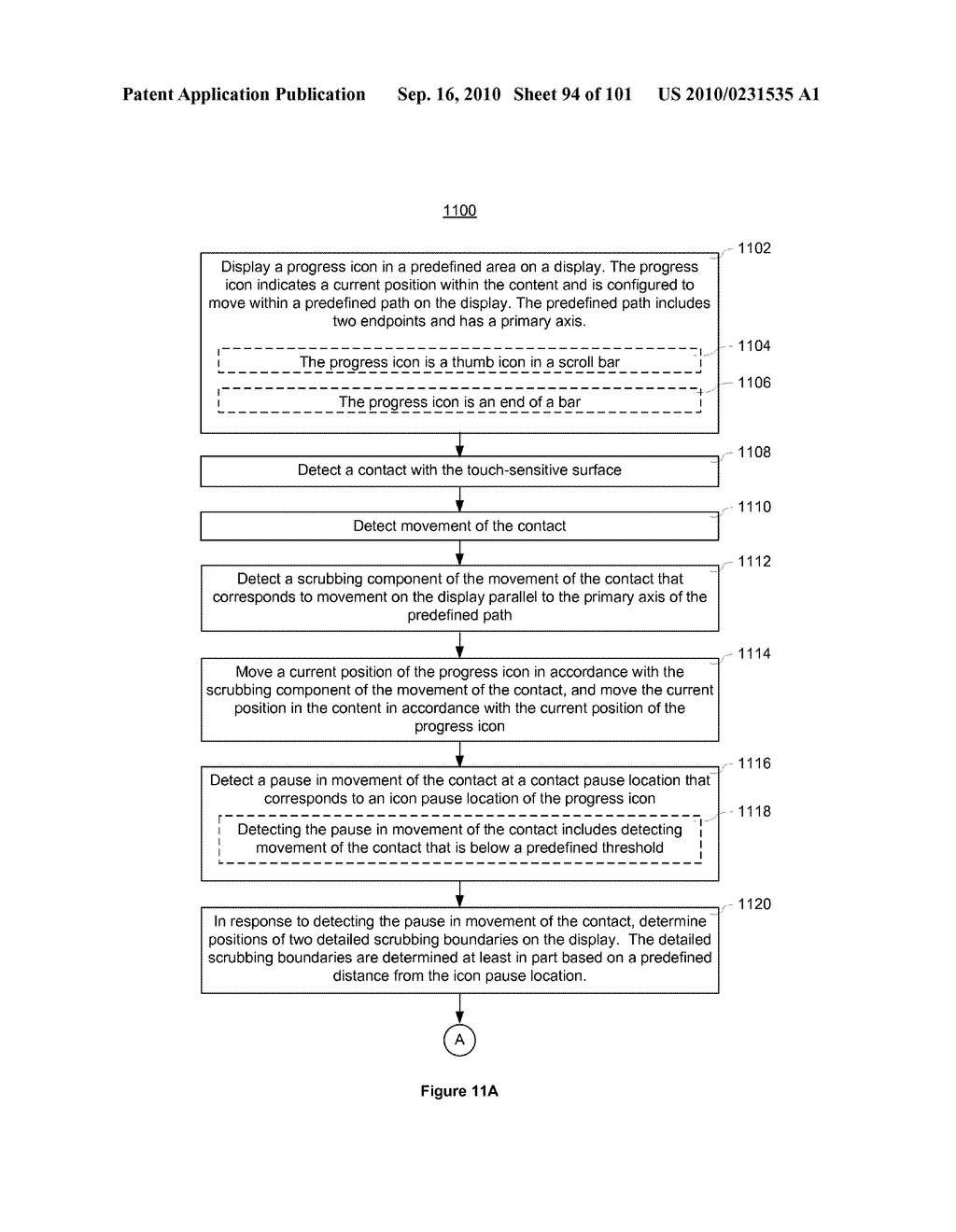 Device, Method, and Graphical User Interface for Moving a Current Position in Content at a Variable Scrubbing Rate - diagram, schematic, and image 95