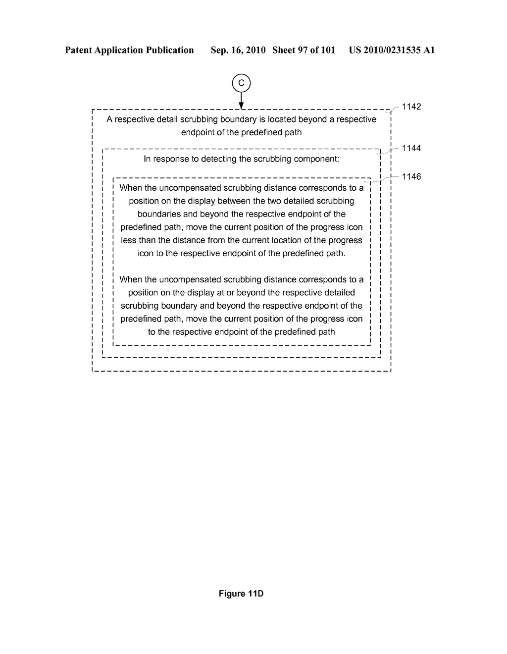 Device, Method, and Graphical User Interface for Moving a Current Position in Content at a Variable Scrubbing Rate - diagram, schematic, and image 98
