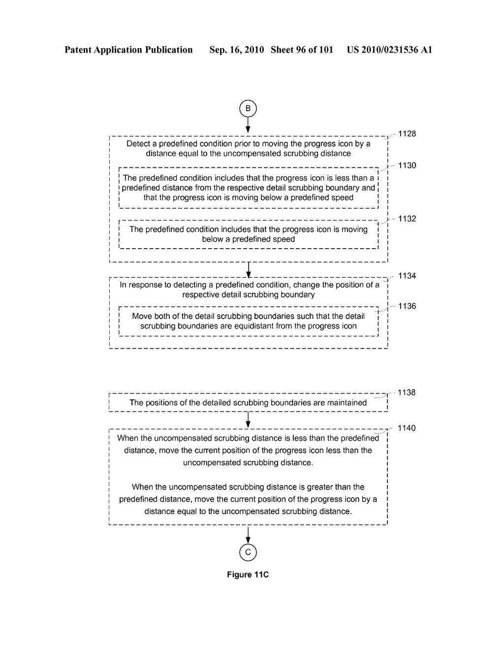 Device, Method, and Graphical User Interface for Moving a Current Position in Content at a Variable Scrubbing Rate - diagram, schematic, and image 97