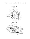 Camera Mounting Structure, Camera Mounting Method and Exterior Panel Component of a Vehicle diagram and image
