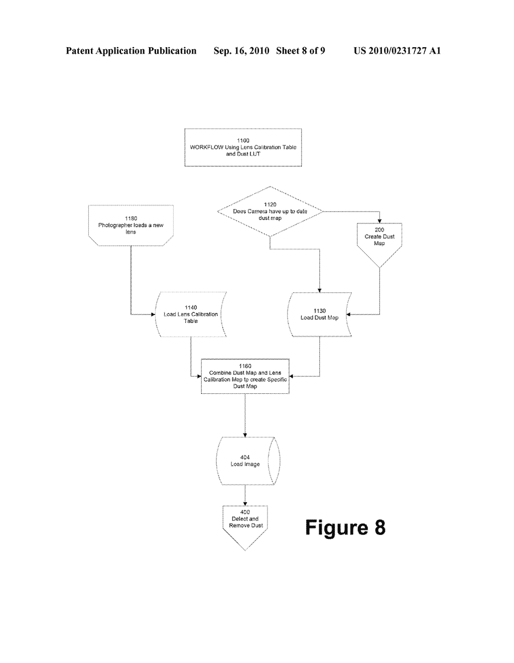 DIGITAL CAMERA WITH BUILT-IN LENS CALIBRATION TABLE - diagram, schematic, and image 09