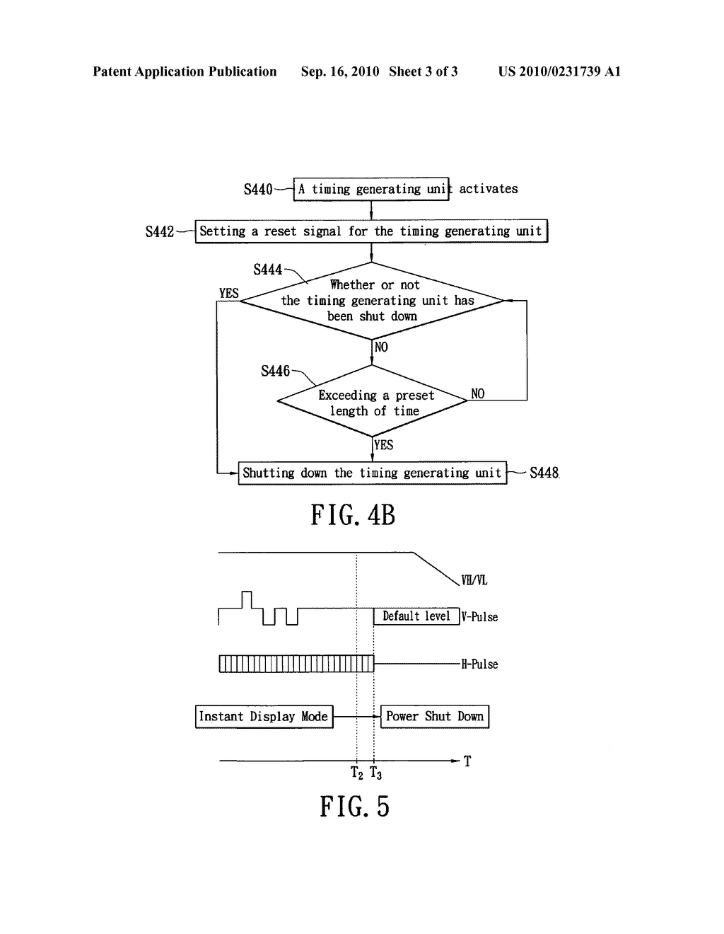 Method for shutting down a timing generating unit, a method for shutting down a digital image-capturing device, and a digital image-capturing device - diagram, schematic, and image 04