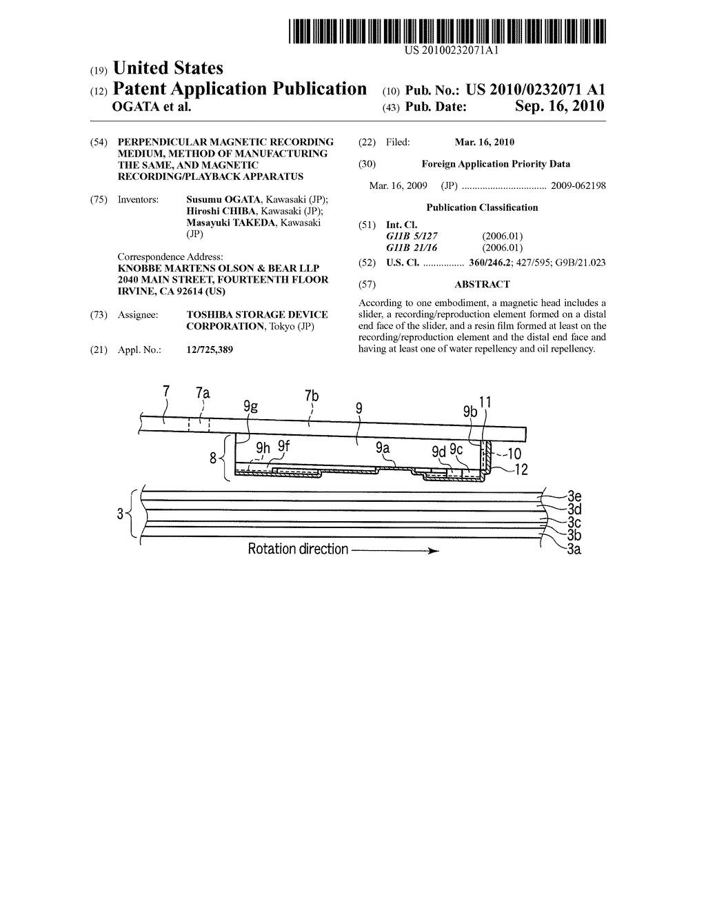 PERPENDICULAR MAGNETIC RECORDING MEDIUM, METHOD OF MANUFACTURING THE SAME, AND MAGNETIC RECORDING/PLAYBACK APPARATUS - diagram, schematic, and image 01