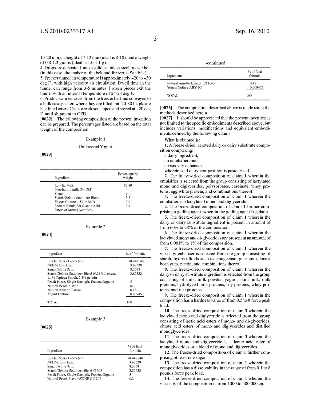 FREEZE-DRIED, AERATED DAIRY OR DAIRY-SUBSTITUTE COMPOSITIONS AND METHODS OF MAKING THEREOF - diagram, schematic, and image 04