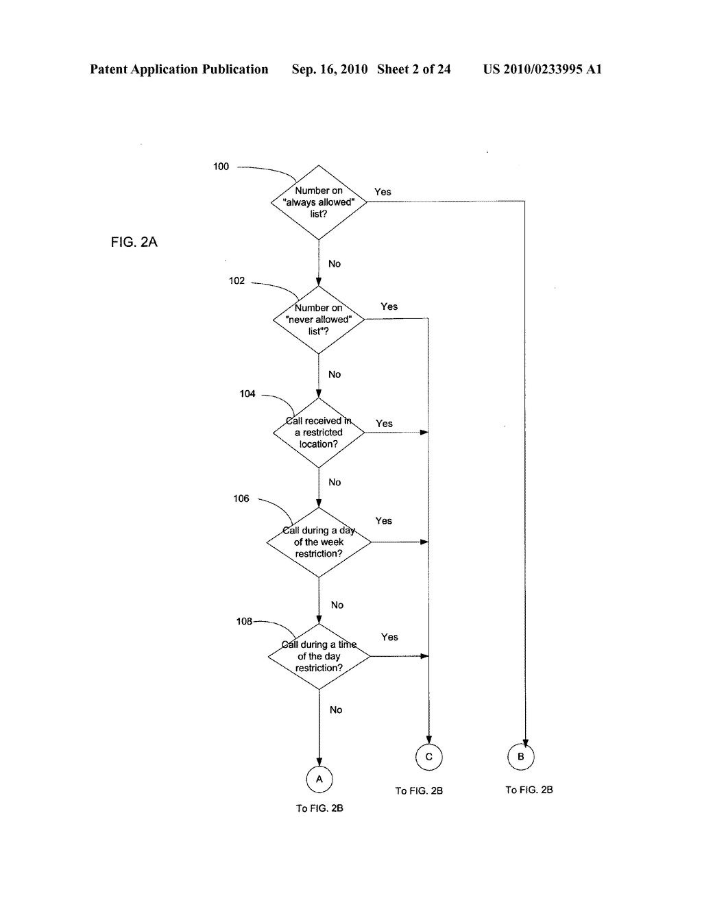 SYSTEM AND METHOD OF SELECTIVELY RESTRICTING OPERATIONS OF A MOBILE PHONE IN A TELECOMMUNICATIONS SYSTEM - diagram, schematic, and image 03