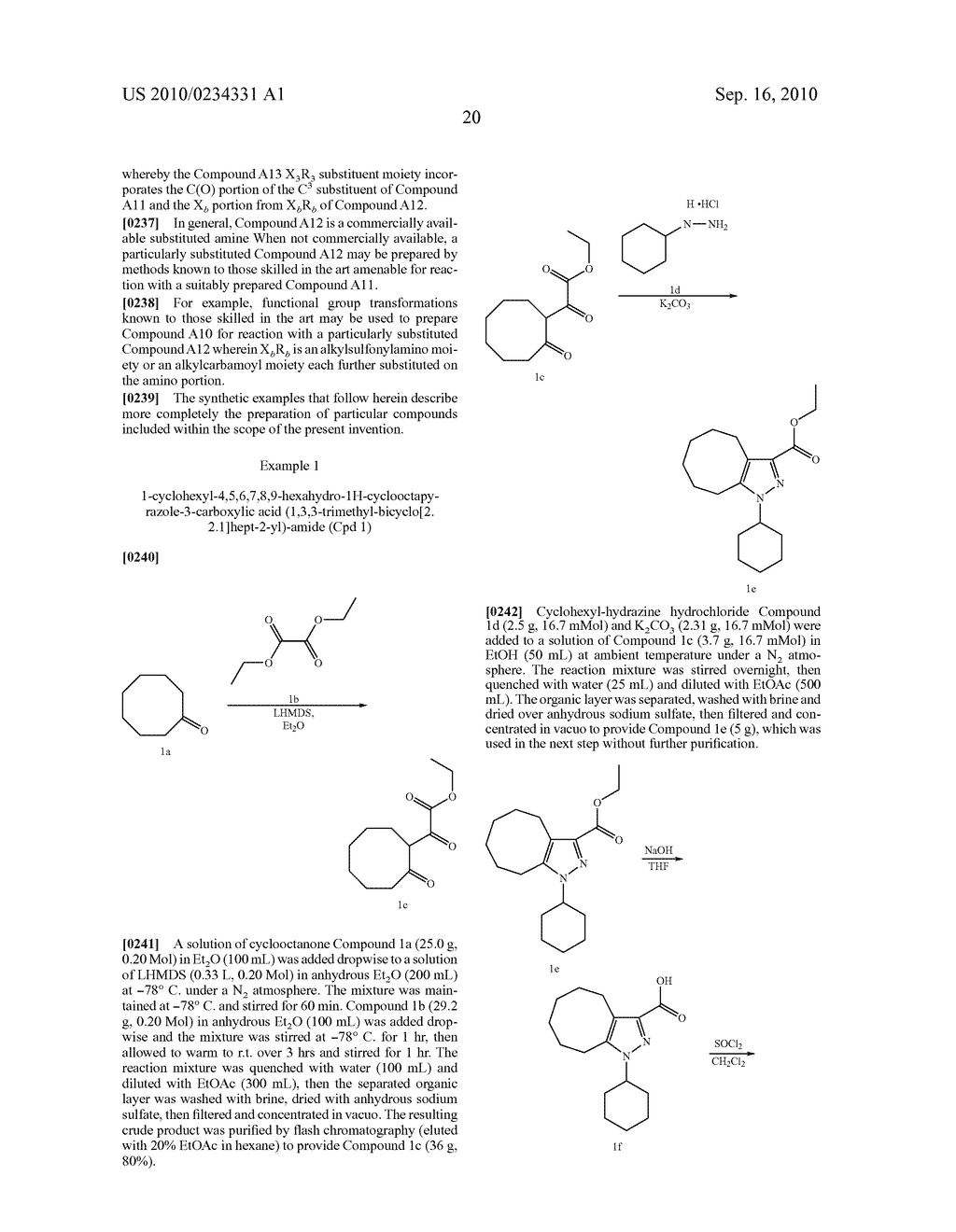 HEXAHYDRO-CYCLOOCTYL PYRAZOLE CANNABINOID MODULATORS - diagram, schematic, and image 21