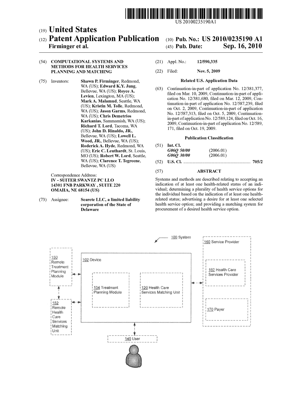 Computational systems and methods for health services planning and matching - diagram, schematic, and image 01