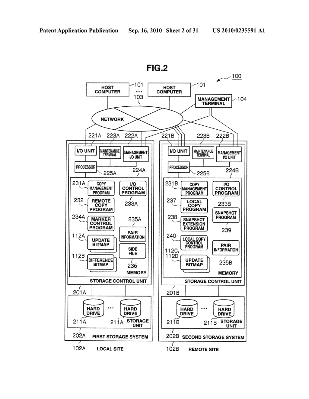 COMPUTER SYSTEM AND SNAPSHOT CREATION METHOD THEREOF, DELAYING SNAPSHOT CREATION UNTIL PENDING TRANSFER BETWEEN VOLUMES IS COMPLETE - diagram, schematic, and image 03