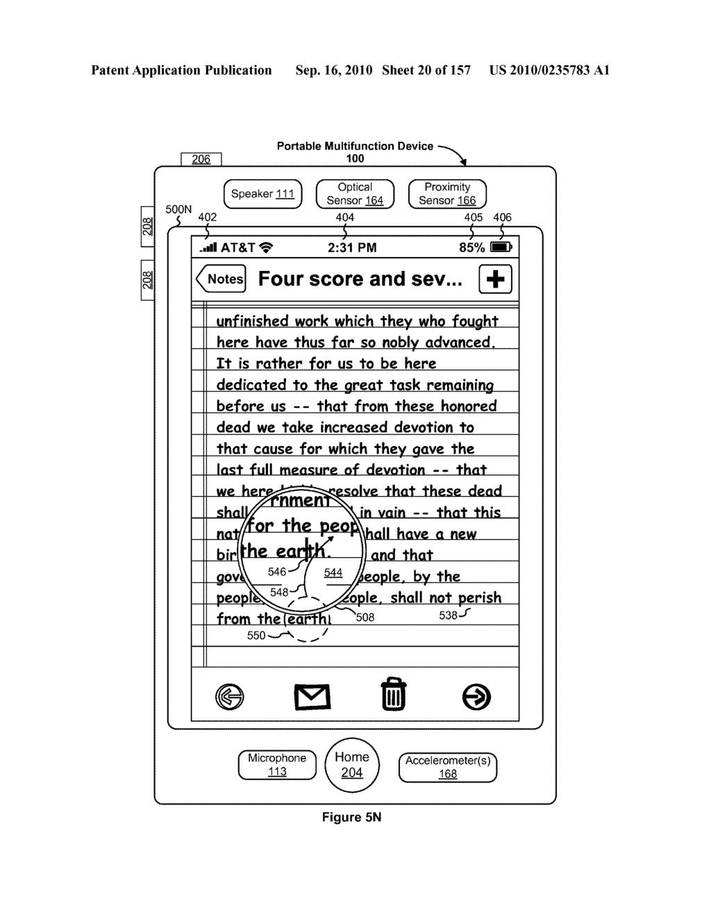 Methods and Graphical User Interfaces for Editing on a Multifunction Device with a Touch Screen Display - diagram, schematic, and image 21