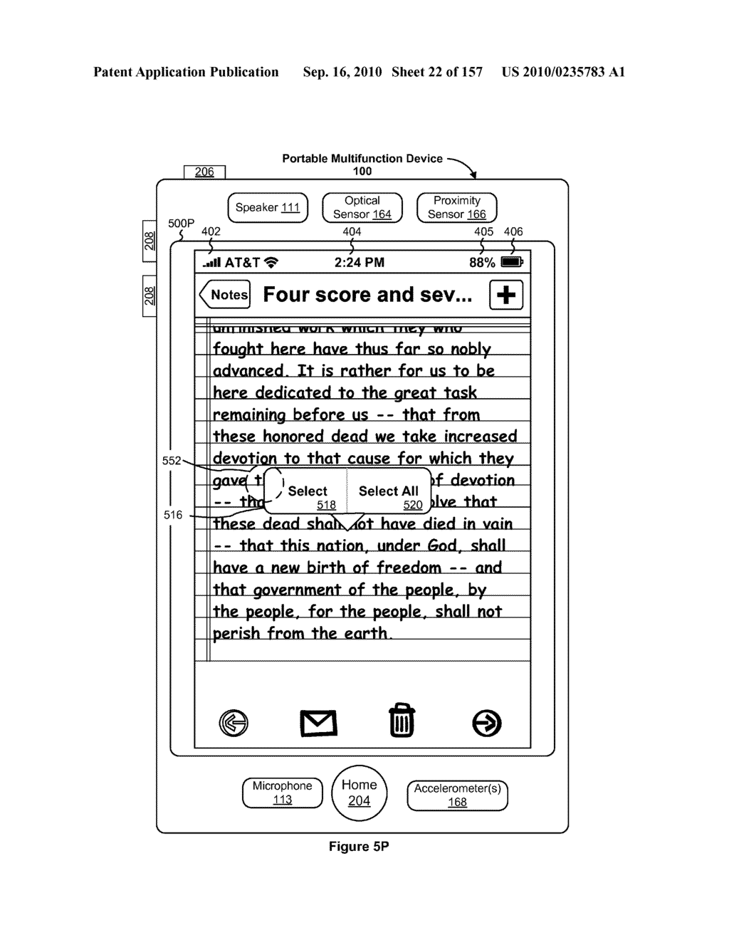 Methods and Graphical User Interfaces for Editing on a Multifunction Device with a Touch Screen Display - diagram, schematic, and image 23