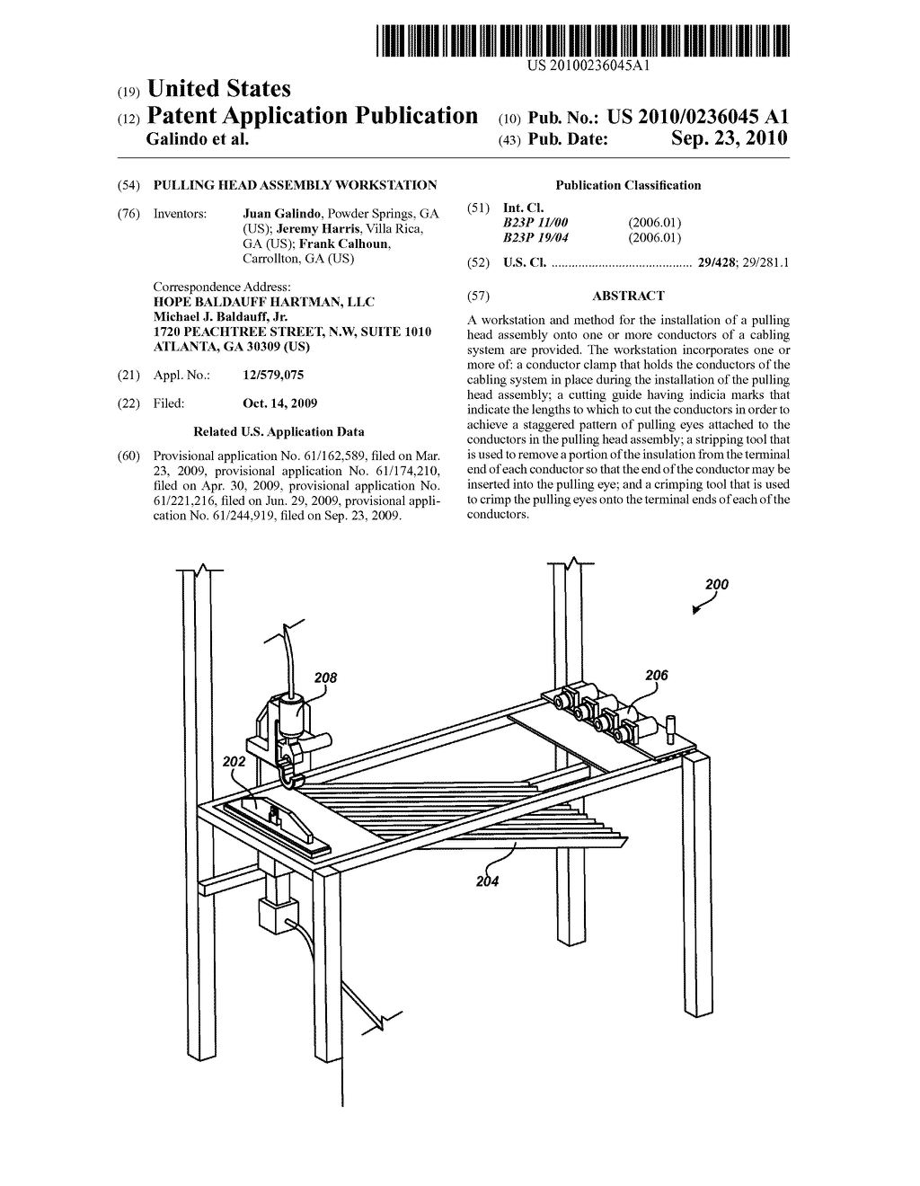 Pulling Head Assembly Workstation - diagram, schematic, and image 01