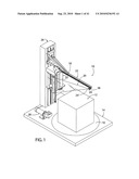 STRETCH WRAP MACHINE WITH TOP CORNER FILM TRANSFER diagram and image