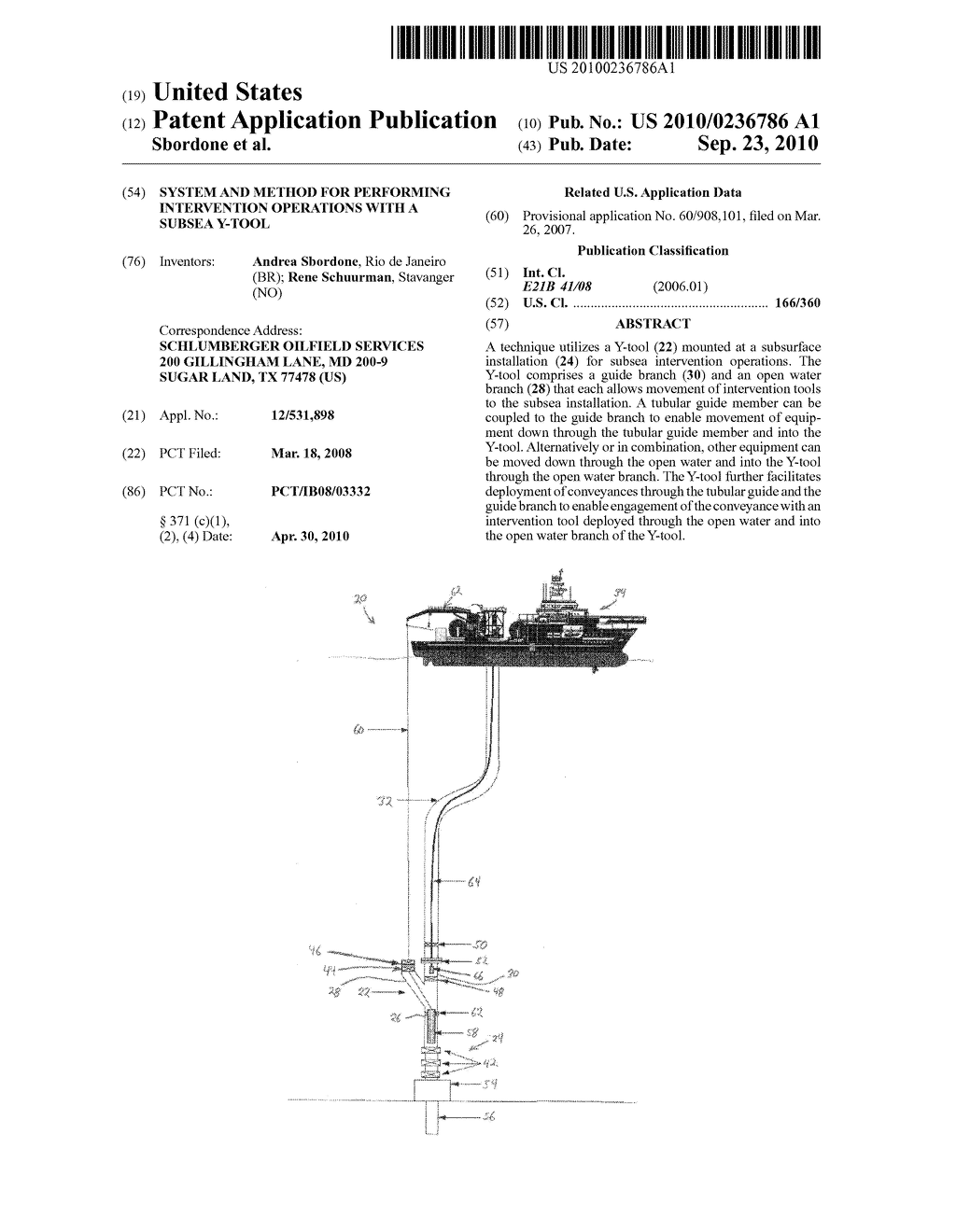 SYSTEM AND METHOD FOR PERFORMING INTERVENTION OPERATIONS WITH A SUBSEA Y-TOOL - diagram, schematic, and image 01