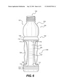 SQUEEZABLE MULTI-PANEL PLASTIC CONTAINER diagram and image