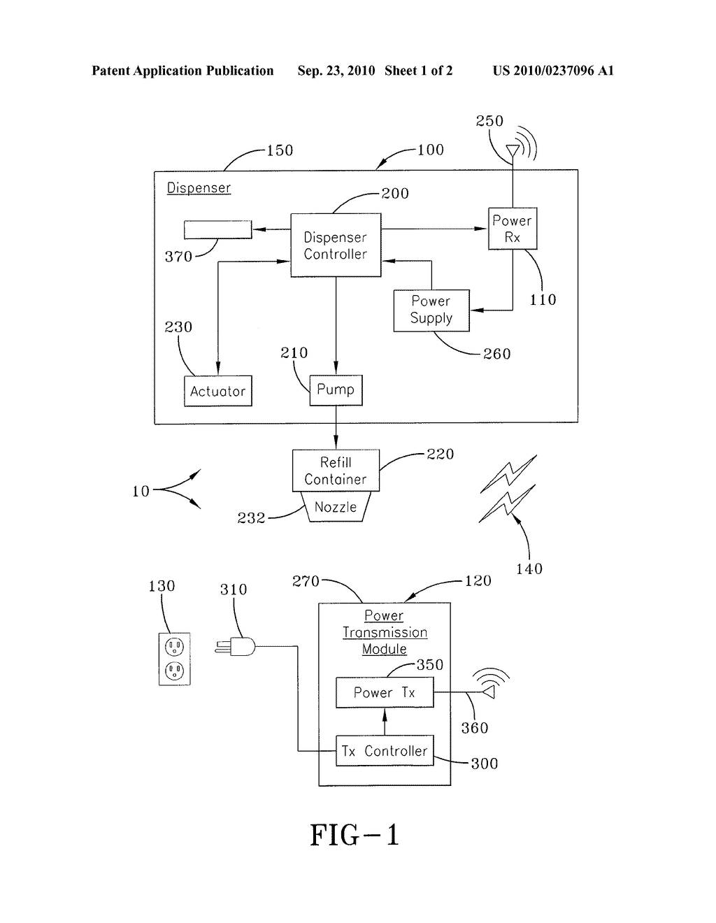 WIRELESSLY-POWERED DISPENSER SYSTEM - diagram, schematic, and image 02