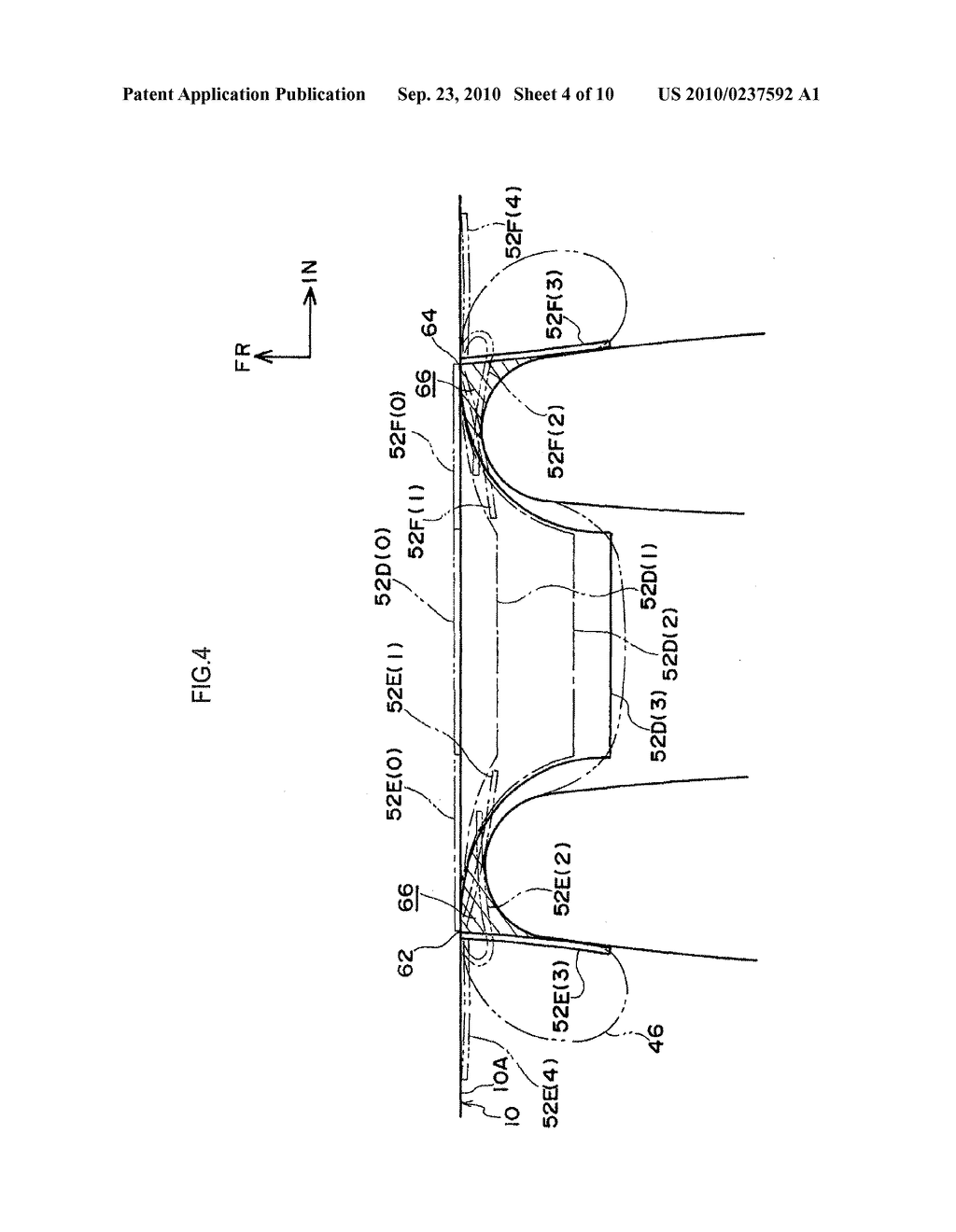 KNEE AIR BAG DEVICE FOR VEHICLE - diagram, schematic, and image 05