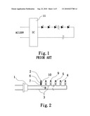 Flashing light string diagram and image