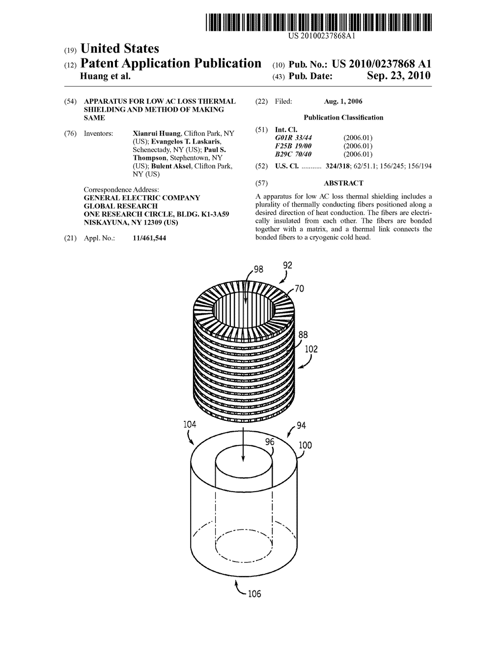 APPARATUS FOR LOW AC LOSS THERMAL SHIELDING AND METHOD OF MAKING SAME - diagram, schematic, and image 01