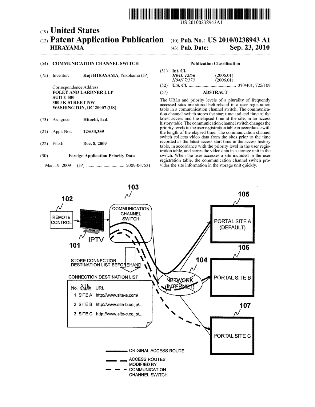 COMMUNICATION CHANNEL SWITCH - diagram, schematic, and image 01