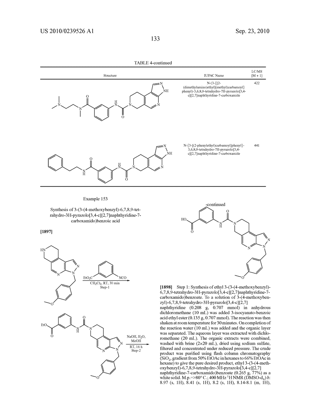 SUBSTITUTED IMIDAZOLYL-5,6-DIHYDROBENZO[N]ISOQUINOLINE COMPOUNDS - diagram, schematic, and image 134