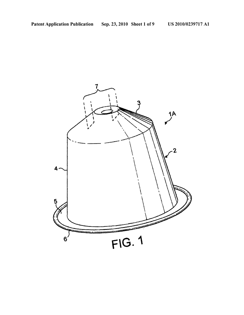 CAPSULE FOR PREPARING COFFEE IN A DEVICE COMPRISING A CARTRIDGE HOLDER WITH RELIEF AND RECESSED ELEMENTS - diagram, schematic, and image 02