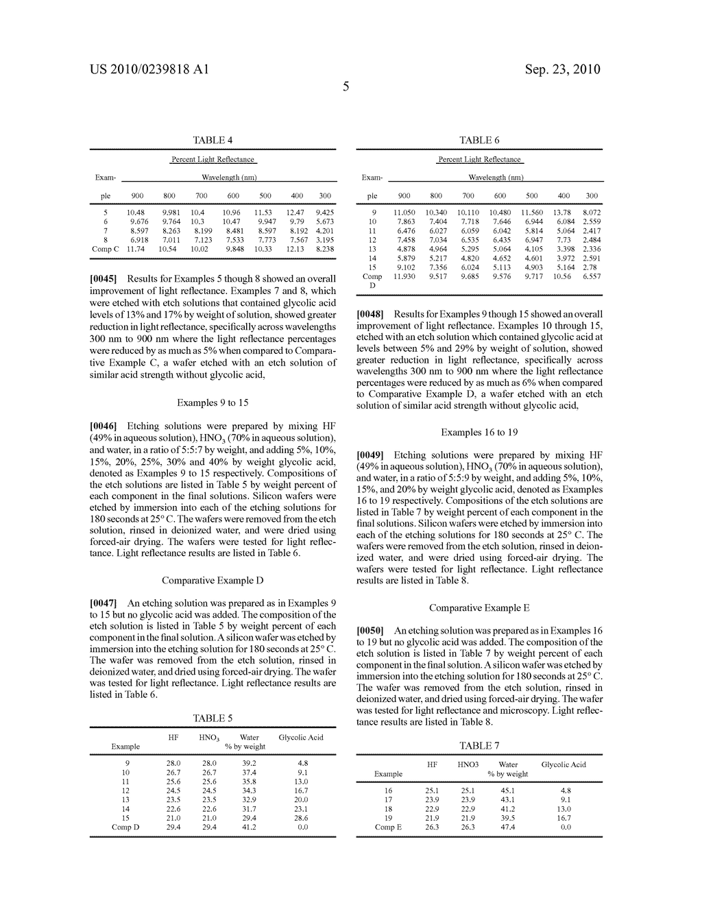 TEXTURED SILICON SUBSTRATE AND METHOD - diagram, schematic, and image 10