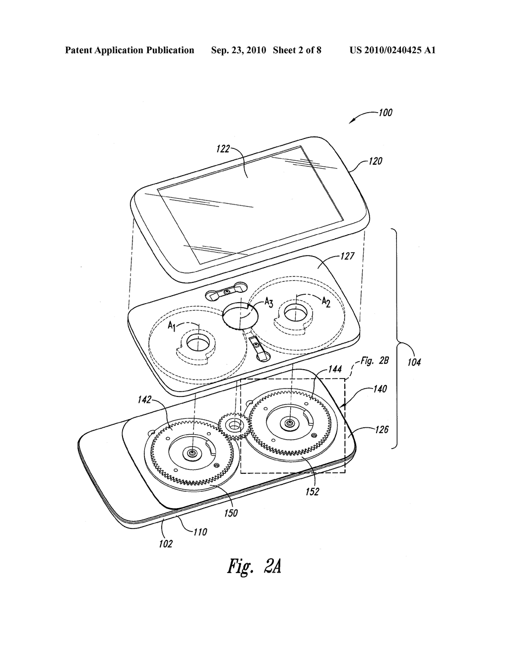 MOBILE DEVICE HAVING A MOVABLE DISPLAY AND ASSOCIATED SYSTEMS AND METHODS - diagram, schematic, and image 03