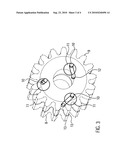 BACKLASH-FREE PLANETARY GEAR UNIT WITH SPLIT PLANET GEARS, WHICH ARE PRELOADED BY SPRING BARS ARRANGED PARALLEL TO THE PLANETARY AXIS OF ROTATION diagram and image