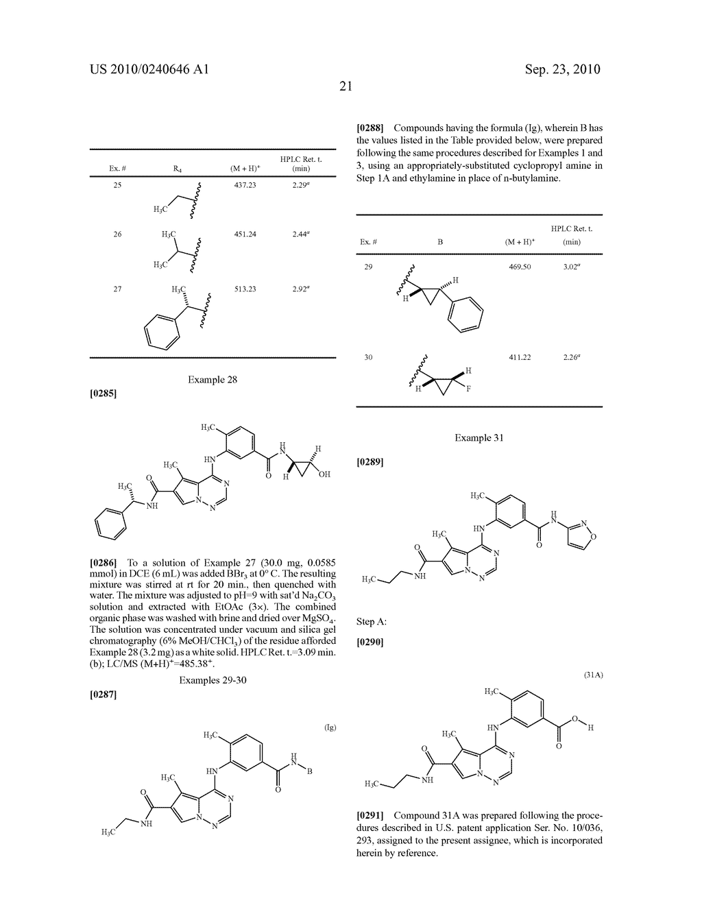PYRROLO-TRIAZINE ANILINE COMPOUNDS USEFUL AS KINASE INHIBITORS - diagram, schematic, and image 22