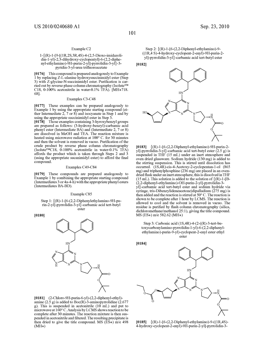 Purine derivatives as a2a agonists - diagram, schematic, and image 102