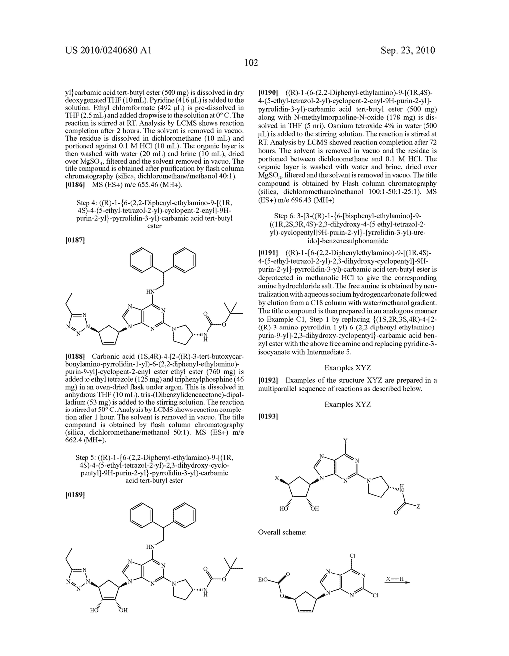 Purine derivatives as a2a agonists - diagram, schematic, and image 103