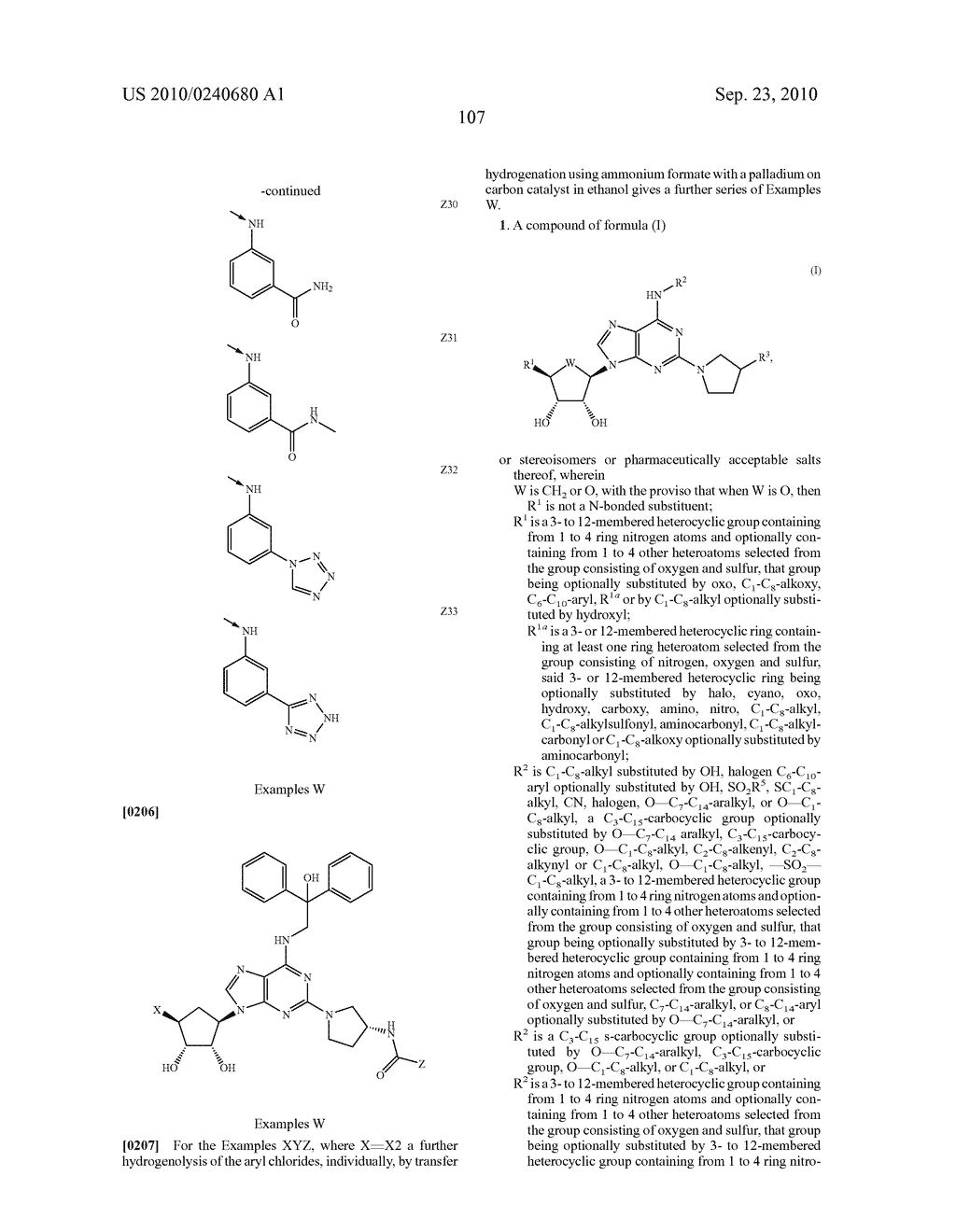 Purine derivatives as a2a agonists - diagram, schematic, and image 108
