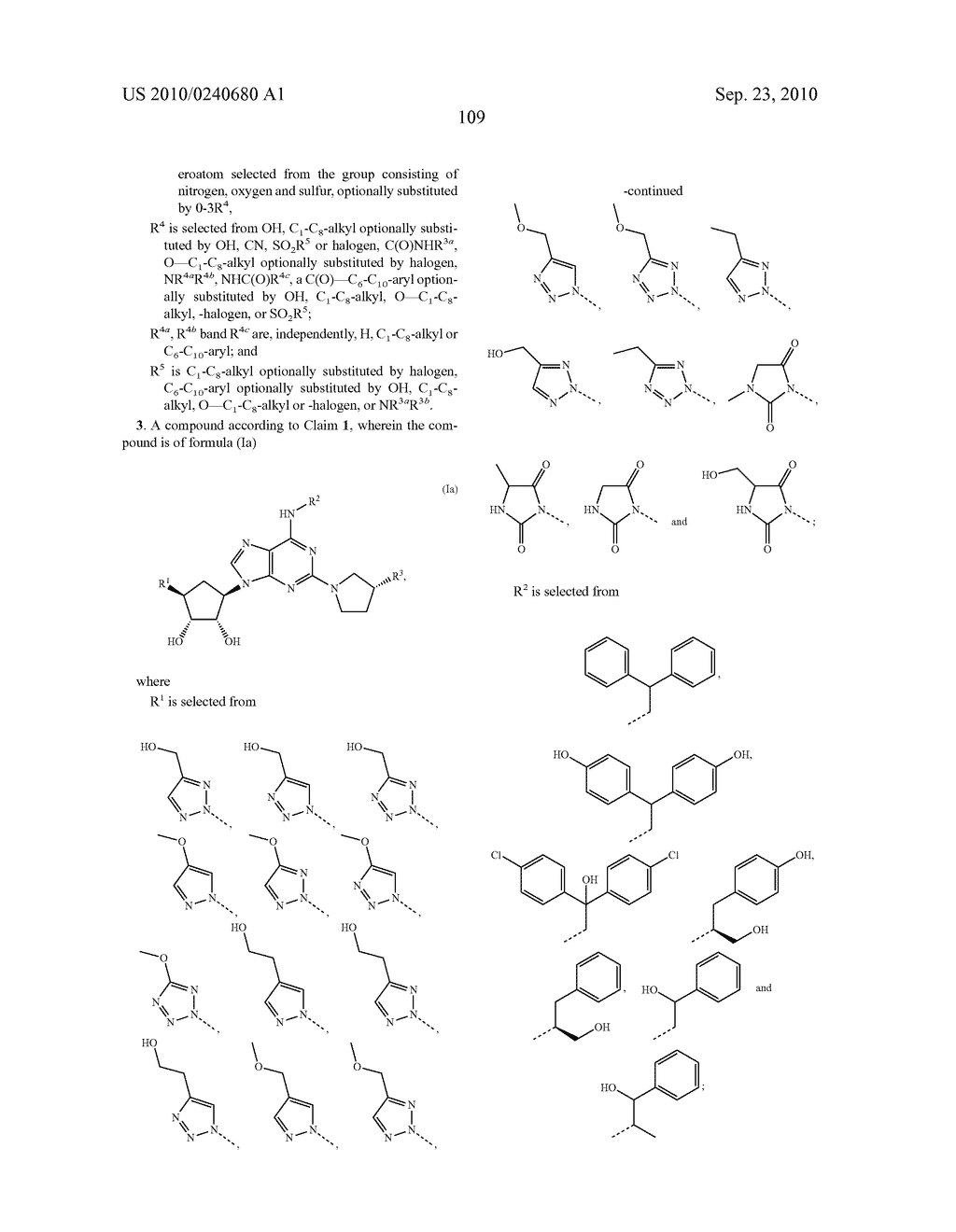 Purine derivatives as a2a agonists - diagram, schematic, and image 110