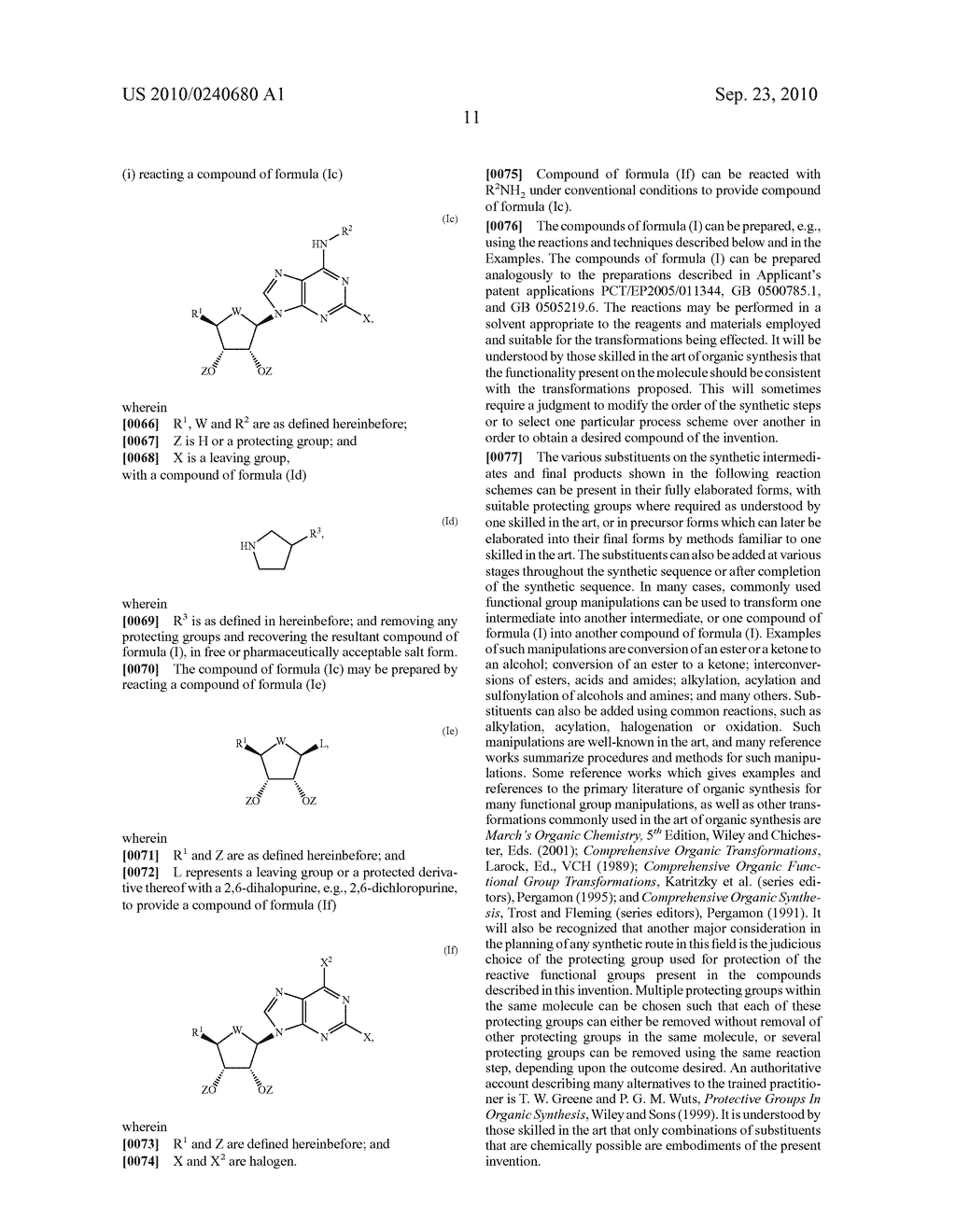 Purine derivatives as a2a agonists - diagram, schematic, and image 12