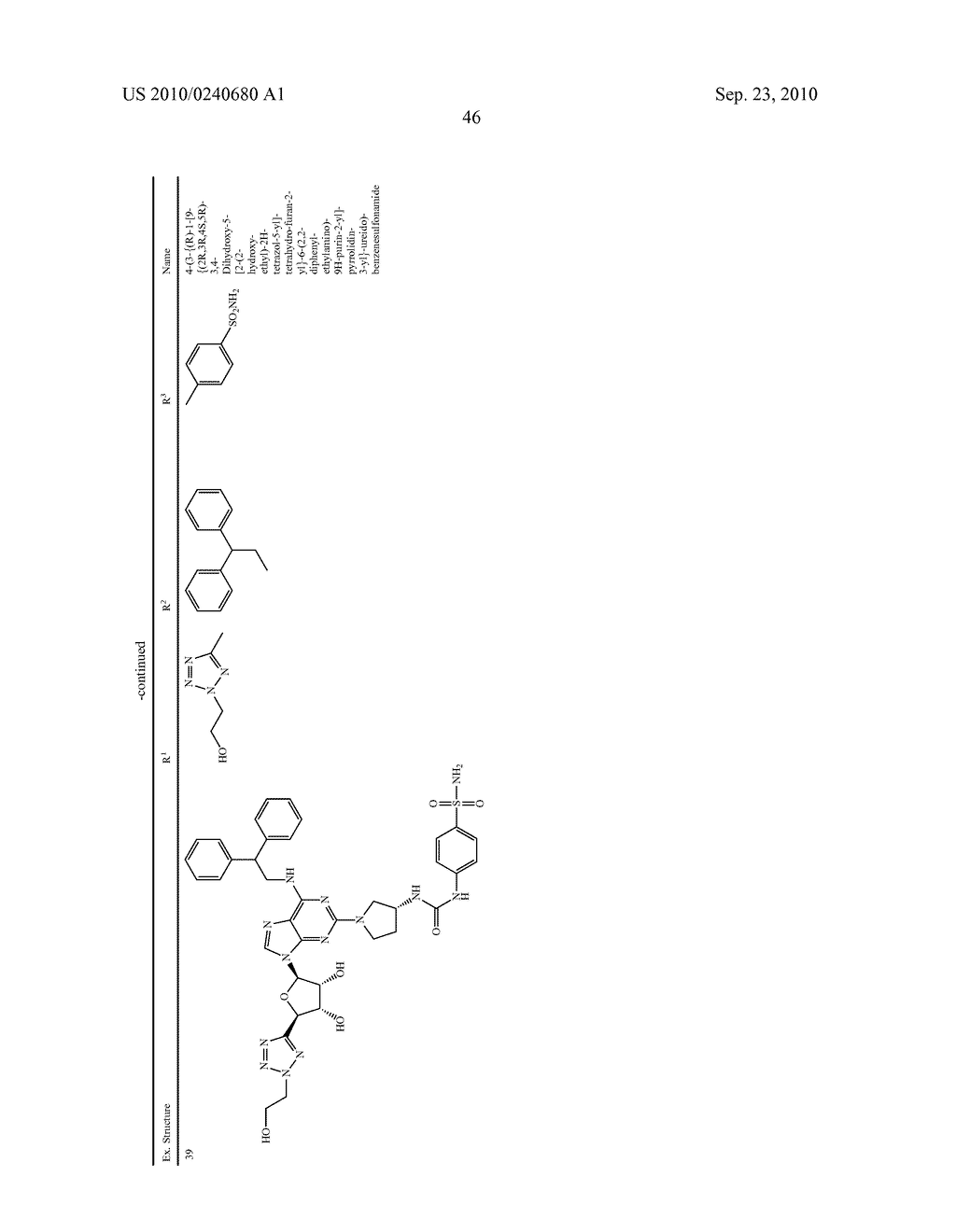 Purine derivatives as a2a agonists - diagram, schematic, and image 47