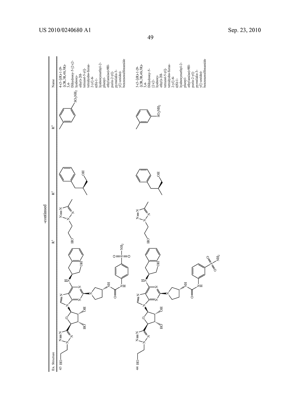 Purine derivatives as a2a agonists - diagram, schematic, and image 50