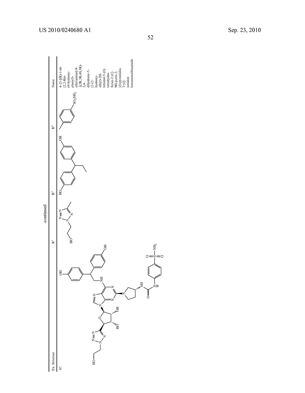 Purine derivatives as a2a agonists - diagram, schematic, and image 53